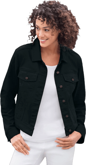 Woman Within Plus Size Stretch Denim Jacket