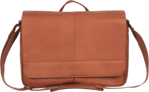 Kenneth Cole Colombian Leather Crossbody Laptop Case & Tablet Messenger Bag