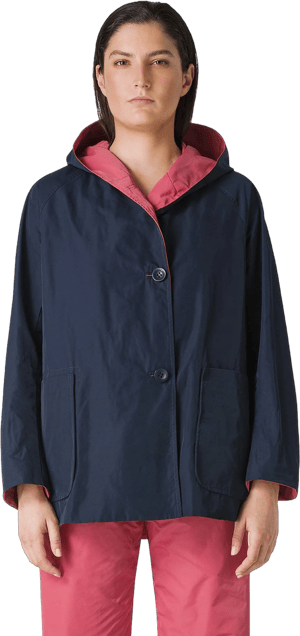 Reversible Memory Nylon Raincoat