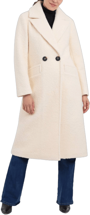 Bcbgeneration Women's Double-Breasted Boucle Walker Coat