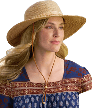 Vermont Country Store Women's Summer Breeze Woven Sun Hat