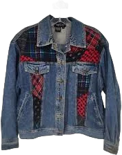 Vintage Patchwork Denim Jacket Carol Little size small