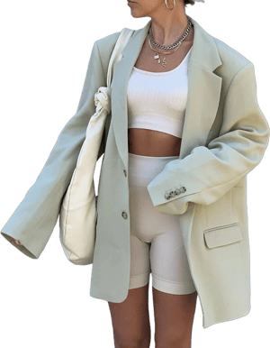 Women's Casual Elegant Long Sleeve Oversized Lapel Blazer