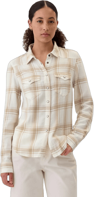 Gap Women's Plaid Flannel Shirt