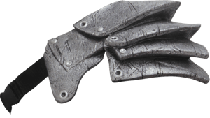 Ghoulish Silver Adjustable Steampunk Shoulder Armor