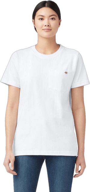 Dickies Women's Heavyweight Short Sleeve Pocket T-Shirt
