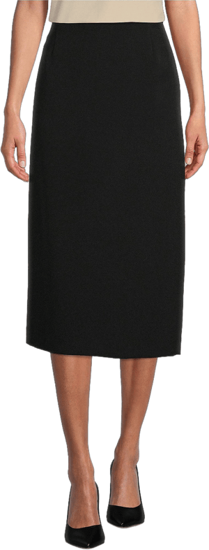 Preston York Taylor Stretch Crepe Midi Pencil Skirt