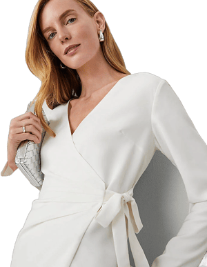 Ann Taylor Women's Modern Wrap Blouse