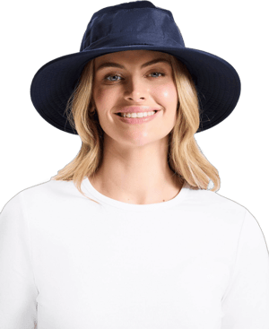 Solbari Women's Broad Brim UPF 50+ Sun Hat with Pocket
