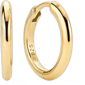 Mejuri Gold Vermeil Tube Hoop Earrings