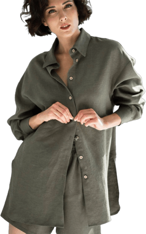 Women's Oversized Linen Shirt