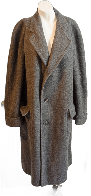 1930's Men's Wool Long Coat