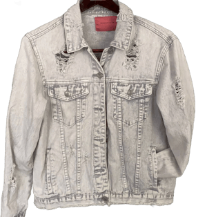 Signature8 Women's Distressed Jean Jacket