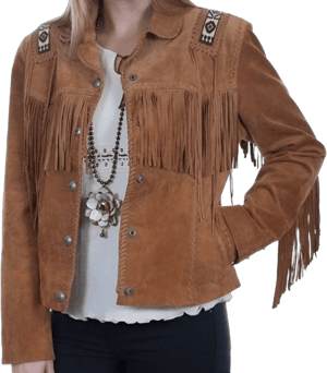 Fringe Suede Women's Jacket Fringe Western Vintage Jacket Women's Leather Jacket