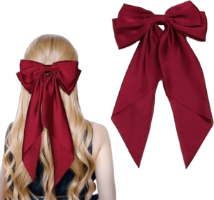 Women's Satin Bow Hair Clips