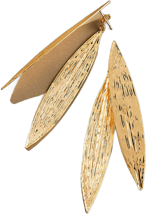 Anthropologie Leaf Drop Earrings