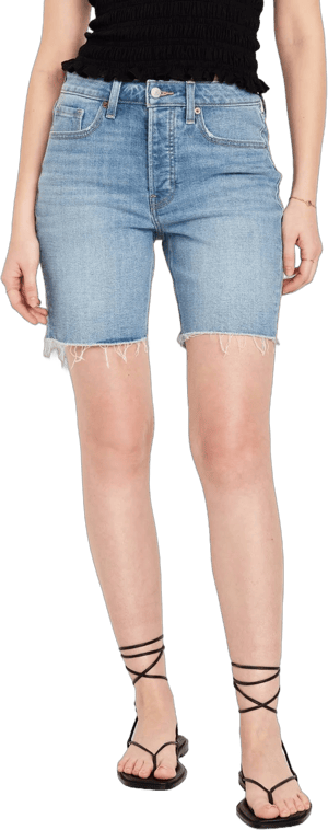 Old Navy Women's High-Waisted OG Button-Fly Shorts with 7-Inch Inseam