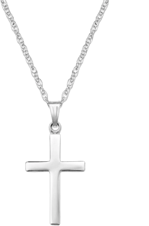 Macy's Sterling Silver Cross Pendant Necklace