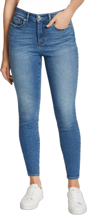 Nine West Women's High-Waisted Skinny Jeans with Slimming Pocket