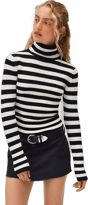 BDG Grayson Cotton Turtleneck Sweater