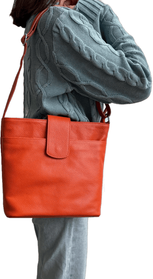 Italian Leather Crossbody Bag