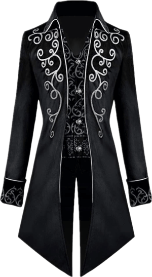 Apocrypha Men's Medieval Steampunk Vampire Gothic Tailcoat