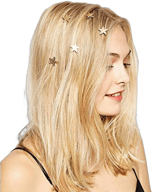 5 Pack Women's and Girls' Vingate Star Hair Clips