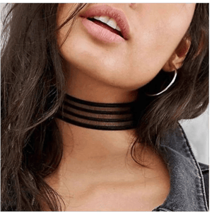 Gothic Lace Tulle Choker Necklace