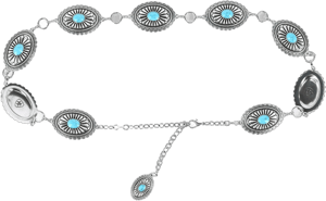 Ariat Women's Turquoise Concho Chain Belt