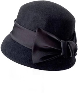 Audrey Hepburn Wool Felt Bow Top Hat