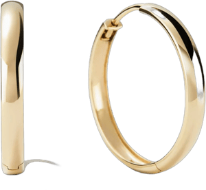 Mejuri 14K Yellow Gold Bold Large Hoop Earrings