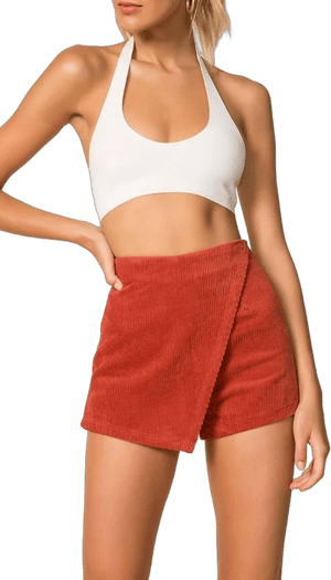 Superdown Lana Corduroy Mini Skort