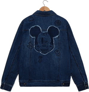 Disney Mickey Mouse Lettered Denim Jacket