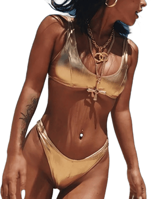 Grumps Collection Metallic Bikini Set