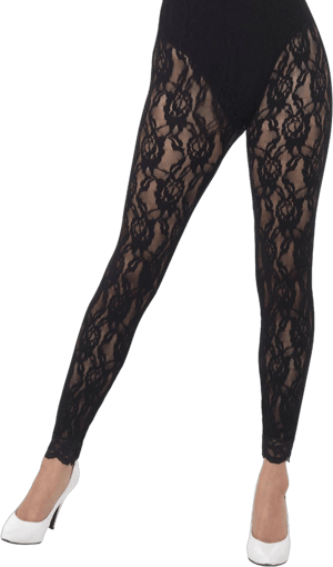 Smiffys Women's 1980s Lace Leggings