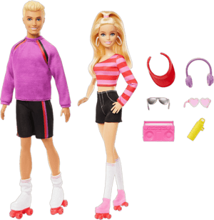 Mattel Ken & Barbie Fashionista Dolls 65th Anniversary Barbie Figures