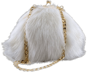 Faux Fur Clutch Handbag