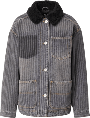 BDG Women's Oversize Herringbone Stripe Denim Jacket