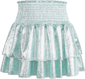 JESKIDS Girls Metallic Sparkly Sequin Cheerleader Skirt