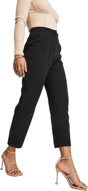 Miss Selfridge Women's High-Waist Straight-Leg Cigarette Pants