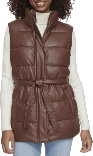 Levi's Vegan Leather Puffer Vest Women's