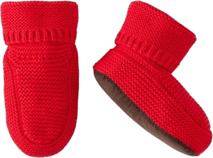 Hanna Andersson Toddler Cotton Ribbon Sweaterknit Booties