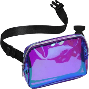 Rave Laser Purple Green Fanny Pack Belt Bag for Women I Cross Body Fanny Packs for Women - Crossbody Bags small Waist Bag Men - Fashion Waist Pack