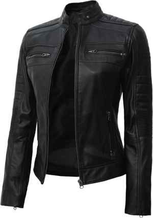 Lambskin Leather Biker Jacket