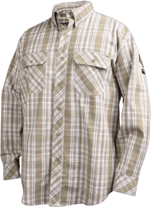 Black Stallion Plaid AR/FR Cotton Work Shirt