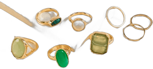 Kassidy Semi Focal Statement Ring Set