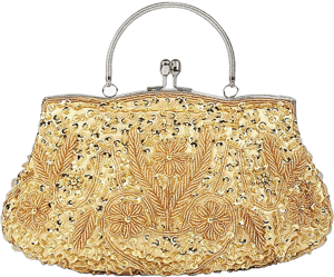 Simcat Beaded Sequin Flower Evening Purse