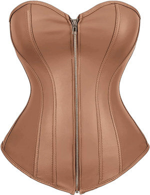 Women's Steampunk Faux Leather Corset Top