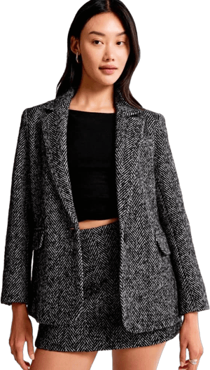 Abercrombie & Fitch Women's Wool-Blend Blazer