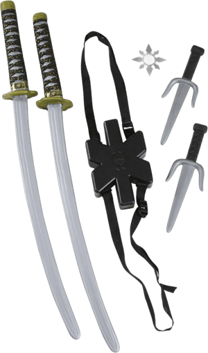 Fun World Ninja Double Sword Set